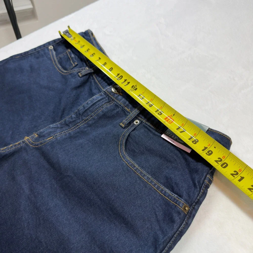 Wild Fable Midi Shorts Womens 17‎ Indigo New Mid Rise 4.5 Inseam Denim